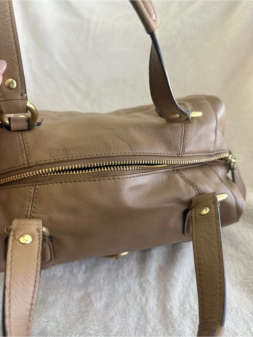 COACH Taupe Leather Cambell Docter Bag | Style Number: F24690